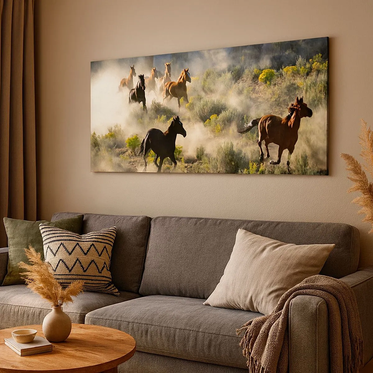 Vászonkép - Rivalizálás – szabadság, vagy férfierő? - 100x40 cm