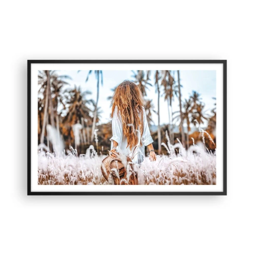 Poszter fehér keretben - Fűbolyhból született - 91x61 cm