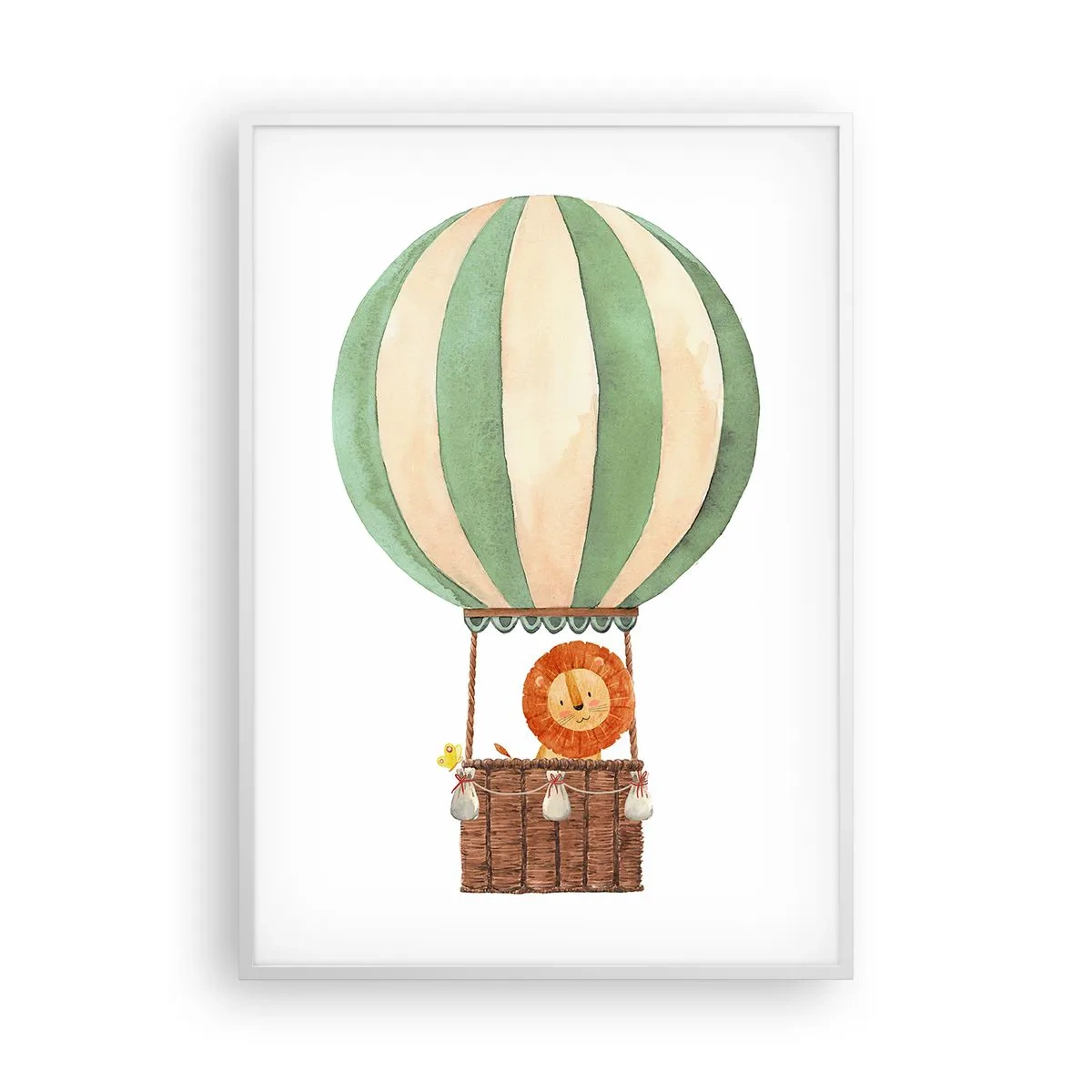 Poszter fekete keretben - Leon utazásai - 70x100 cm