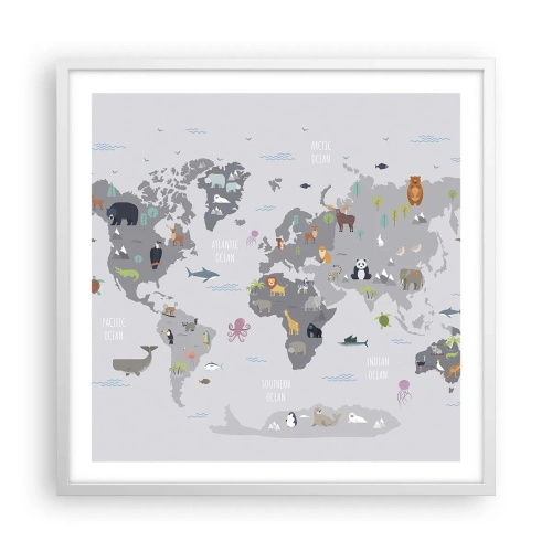 Poszter fekete keretben - Mondd meg, hogy honnan jöttél... - 60x60 cm