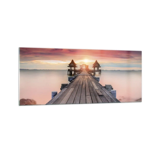 Üveg kép - Nyugat keleten - 100x40 cm