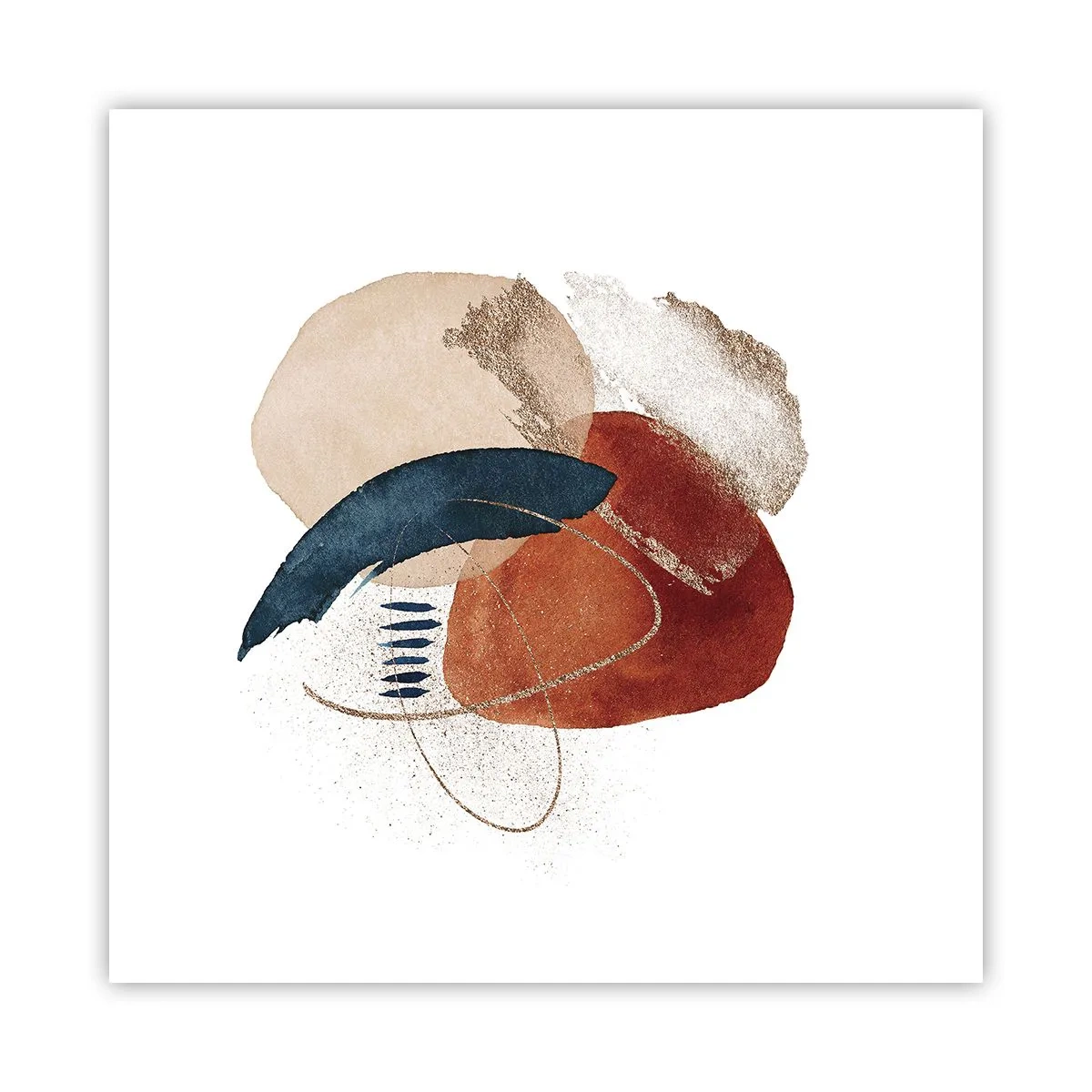 Poszter - Ovális kompozíció - 50x50 cm