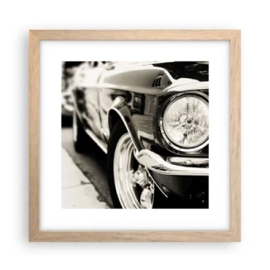 Poszter világos tölgy keretben - Tartós ragyogás - 30x30 cm