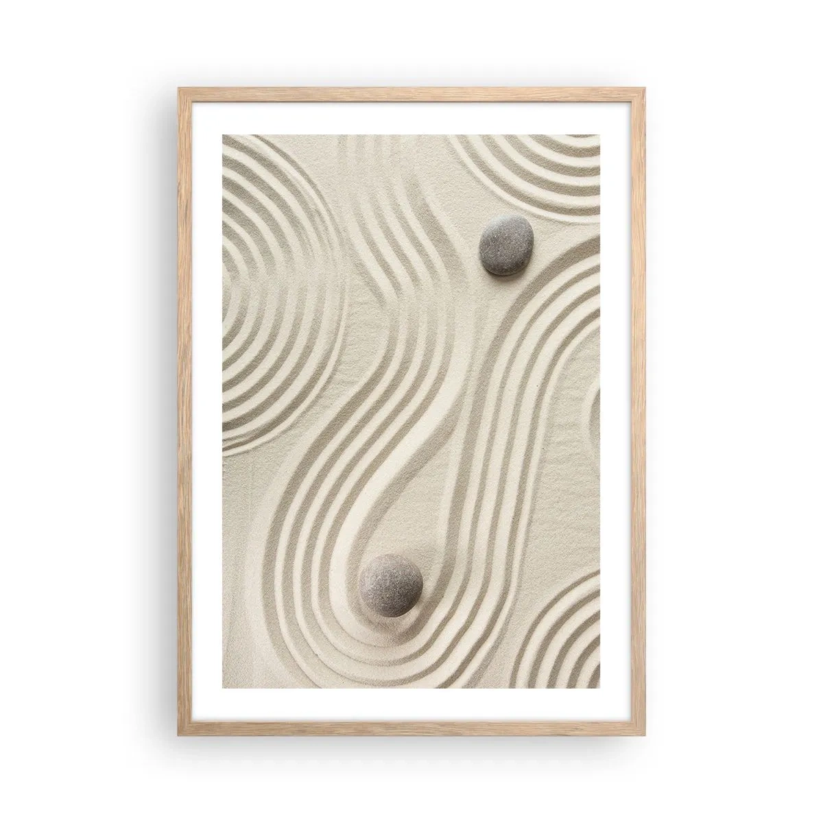 Poszter világos tölgy keretben - A meleg érintése - 50x70 cm