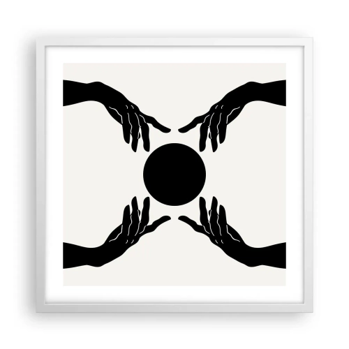 Poszter fekete keretben - Egy titkos jel - 50x50 cm