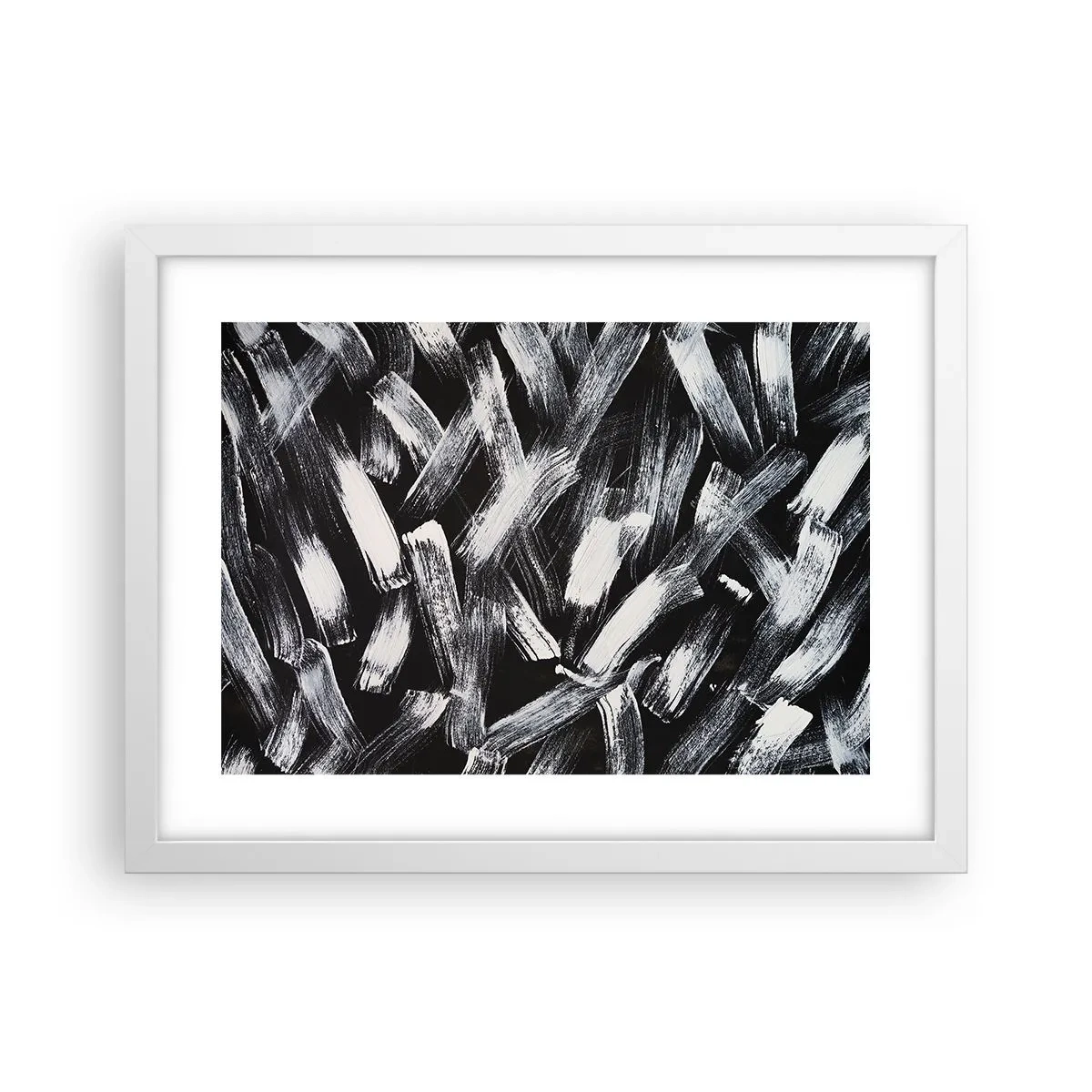 Poszter fekete keretben - Absztrakció az ipari szellemben - 40x30 cm