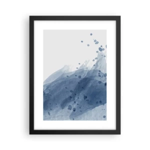 Poszter fehér keretben - Kék tüll - 30x40 cm