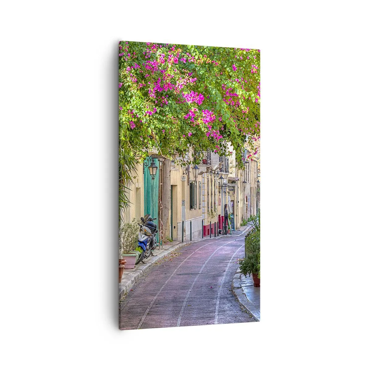Vászonkép - Virágzó sikátor - 55x100 cm