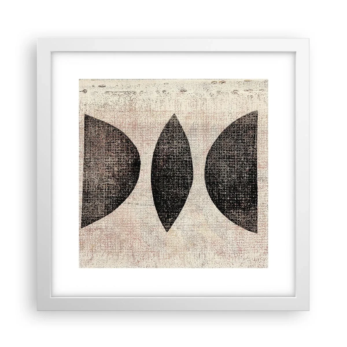 Poszter fekete keretben - Etnikai absztrakció - 30x30 cm