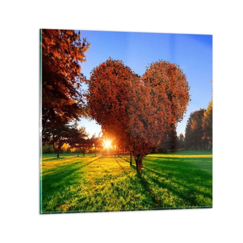 Üveg kép - És hogyan ne szeressük az őszt - 40x40 cm