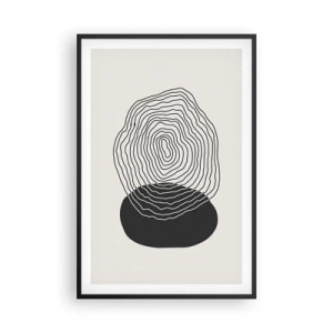 Poszter fehér keretben - Létezés és rángatózás - 61x91 cm