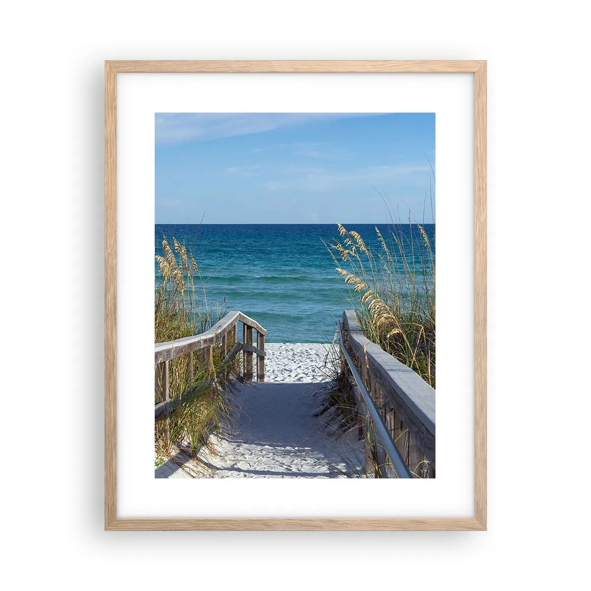 Poszter világos tölgy keretben - Napsütésben, szélben - 40x50 cm