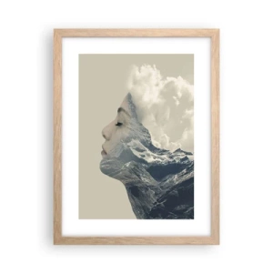 Poszter világos tölgy keretben - Az elemek szépsége - 30x40 cm