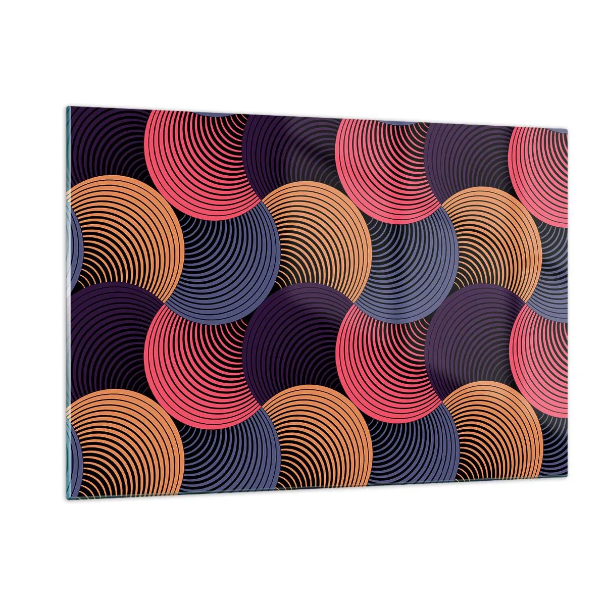 Üveg kép - Körkörös ritmusban - 120x80 cm