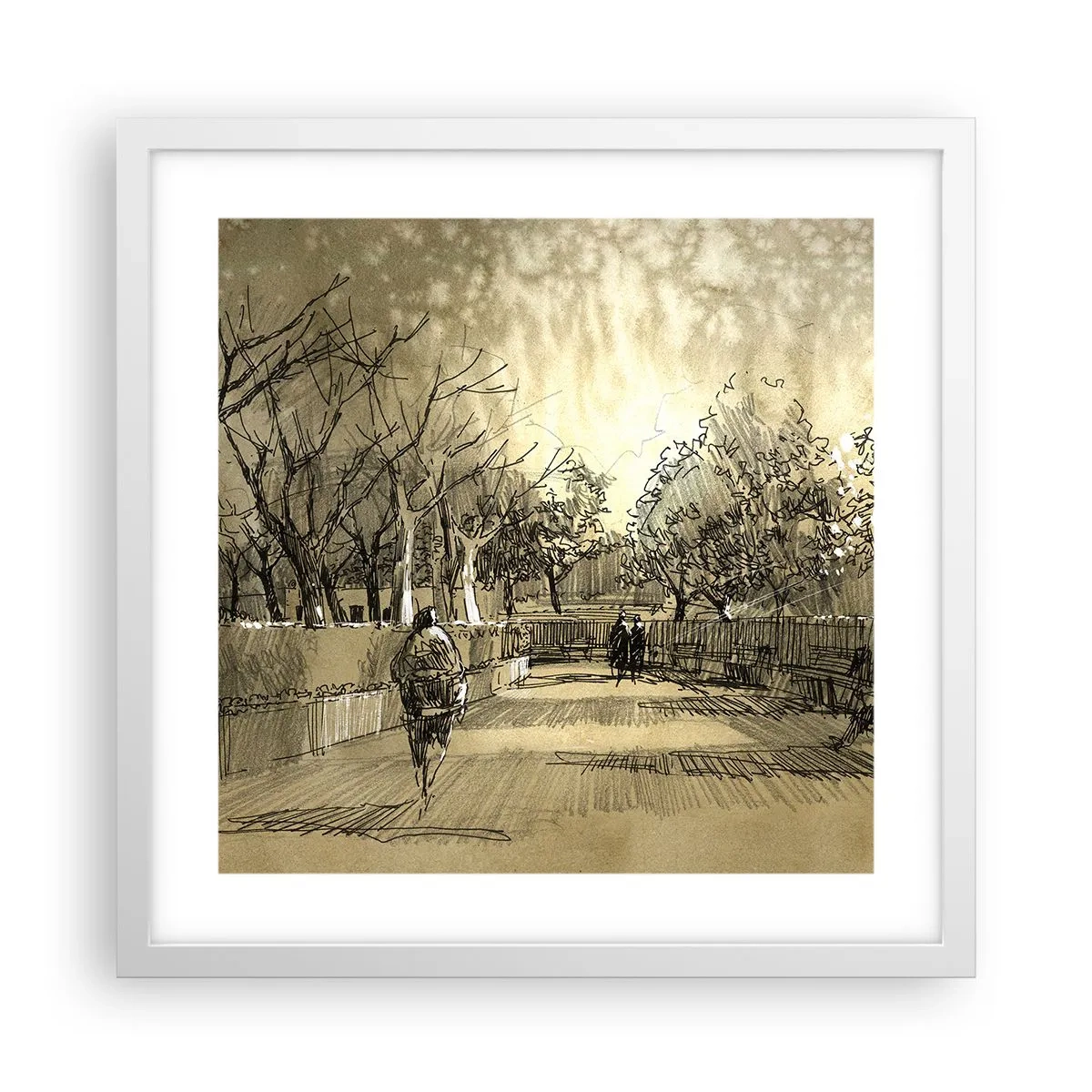 Poszter fekete keretben - Egy tollal megállított pillanat - 40x40 cm