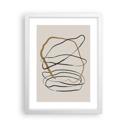 Poszter fekete keretben - Kompozíció - birtokló tánc - 30x40 cm