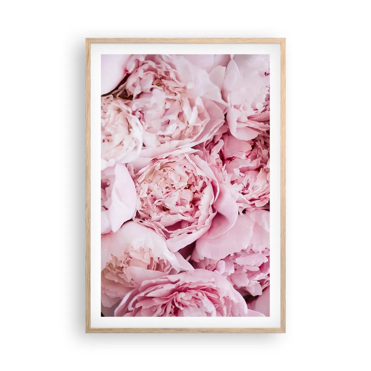 Poszter világos tölgy keretben - Átölelve és illatos - 61x91 cm