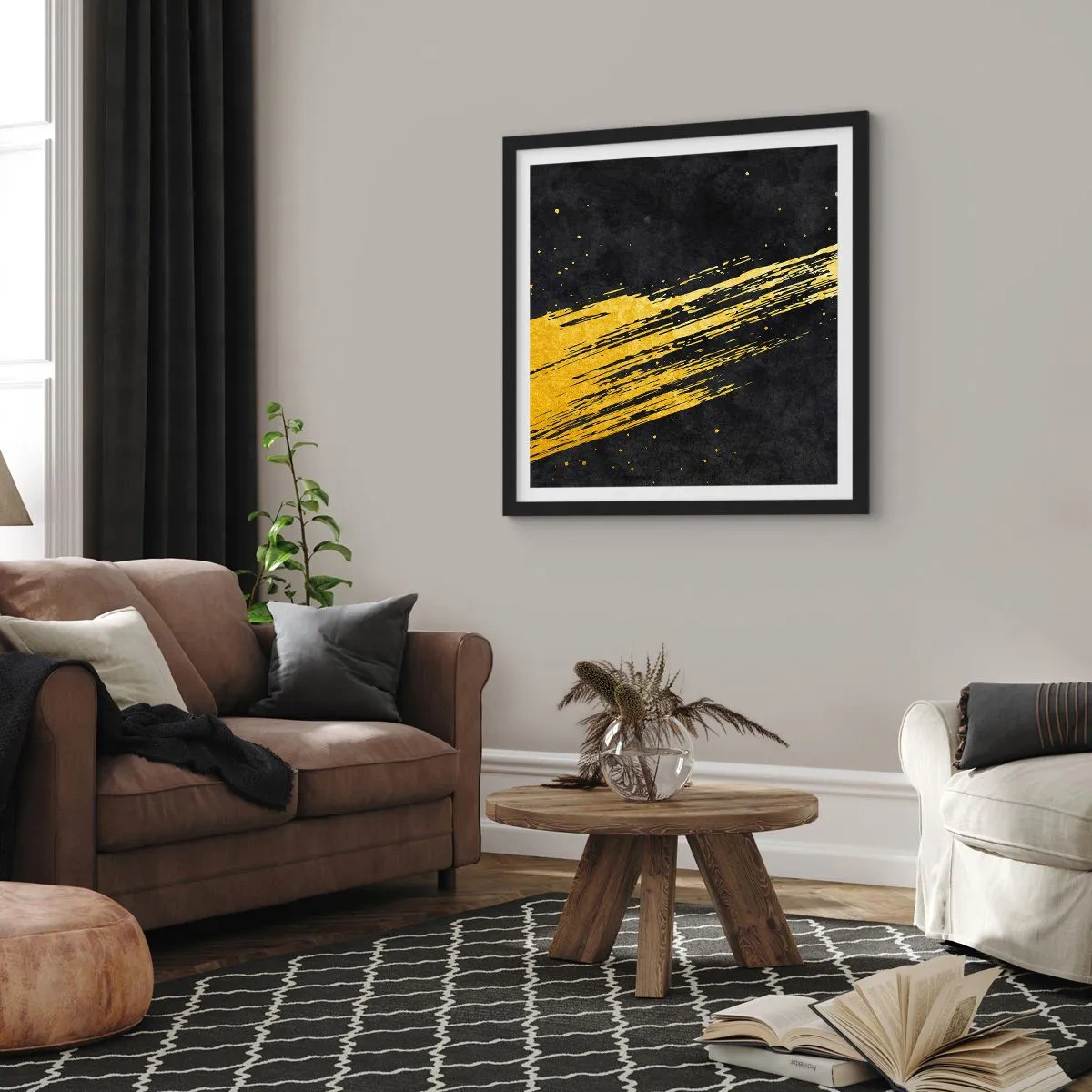 Poszter fehér keretben - Ugrás a hipertérbe - 60x60 cm