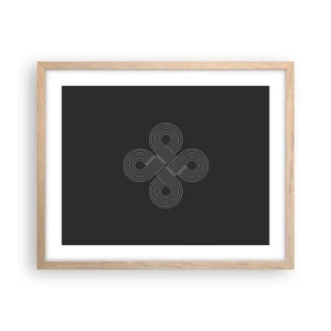 Poszter világos tölgy keretben - Kelta szellemben - 50x40 cm