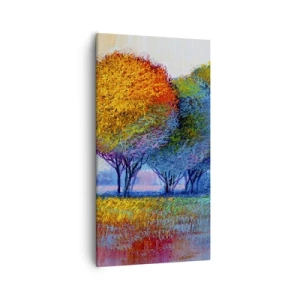 Vászonkép - Ragyogó színek csomója - 55x100 cm