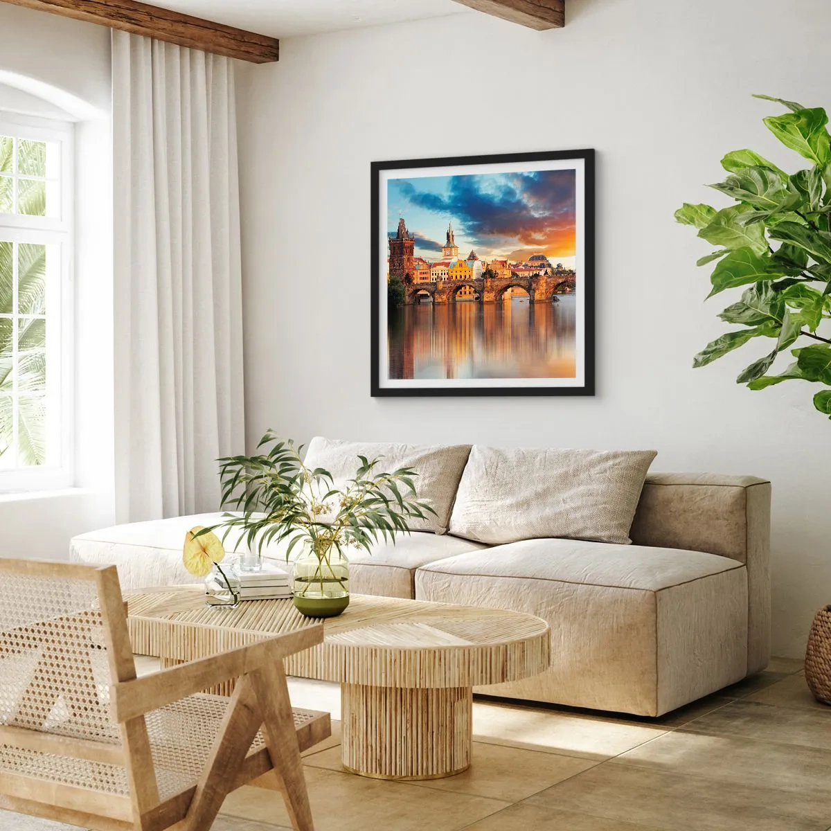 Poszter fehér keretben - Évszázadok óta gyönyörű - 40x40 cm