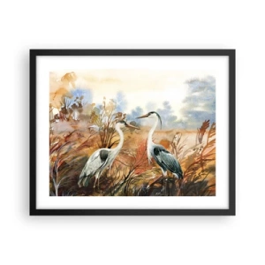 Poszter fehér keretben - Hová ősszel? - 50x40 cm