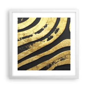 Poszter fekete keretben - Minden folyik - 40x40 cm