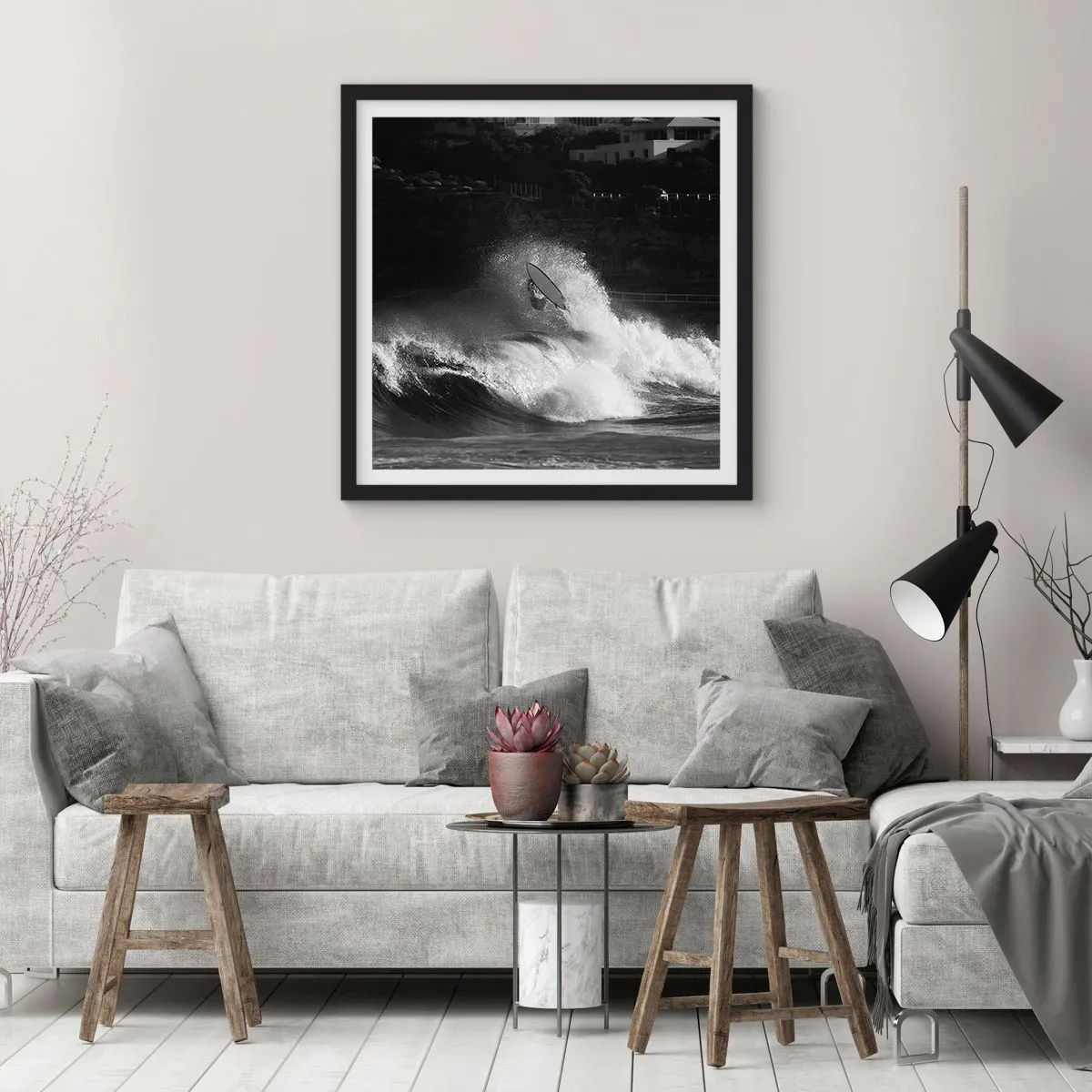 Poszter fehér keretben - Kihívás elfogadva! - 60x60 cm