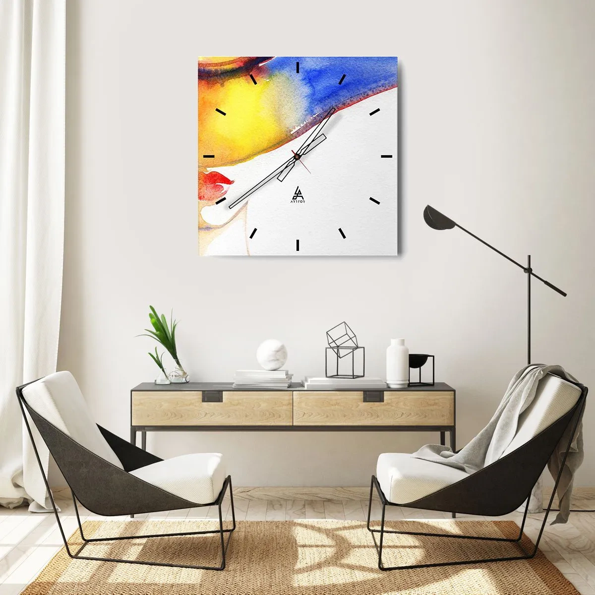 Falióra, Óra - Egy hölgy portréja    - 30x30 cm