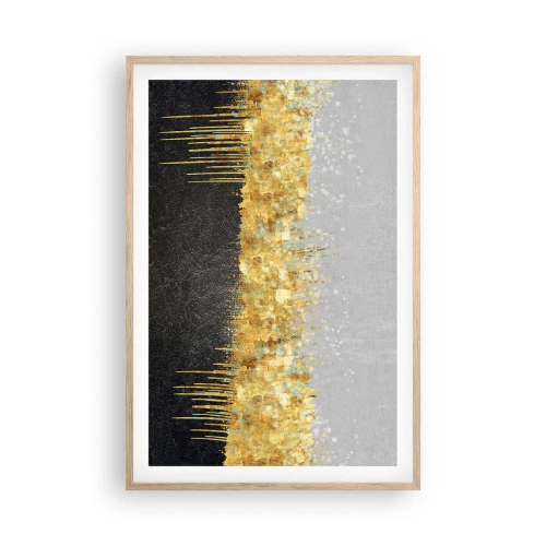 Poszter világos tölgy keretben - Befelé és felfelé - 61x91 cm
