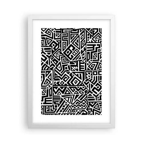 Poszter fekete keretben - Kolumbusz előtti kompozíció - 30x40 cm