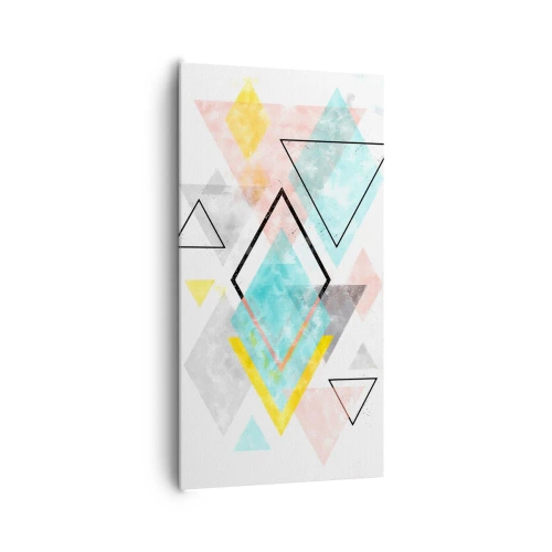 Vászonkép - Geometriai játék - 65x120 cm