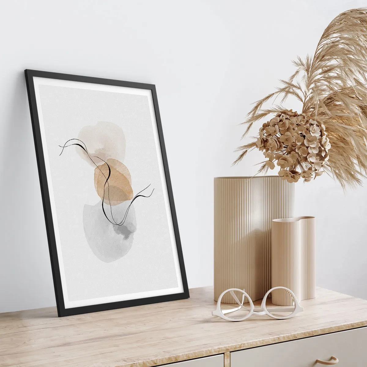 Poszter fehér keretben - Léggyöngyök - 61x91 cm