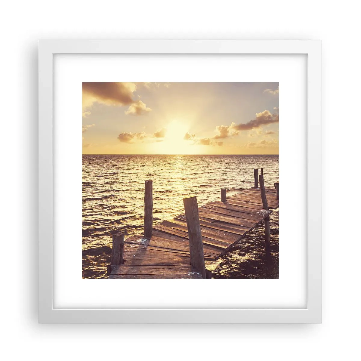 Poszter fekete keretben - A szelídség aranyföldje - 30x30 cm