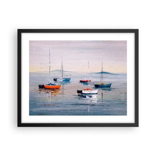 Poszter fehér keretben - Jól megérdemelt pihenés - 50x40 cm