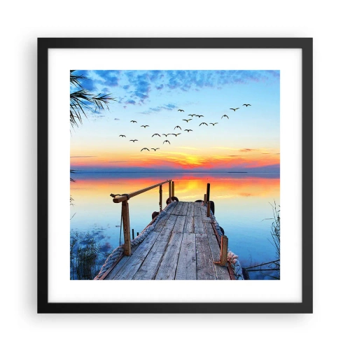 Poszter fehér keretben - Ideje visszamenni… - 40x40 cm