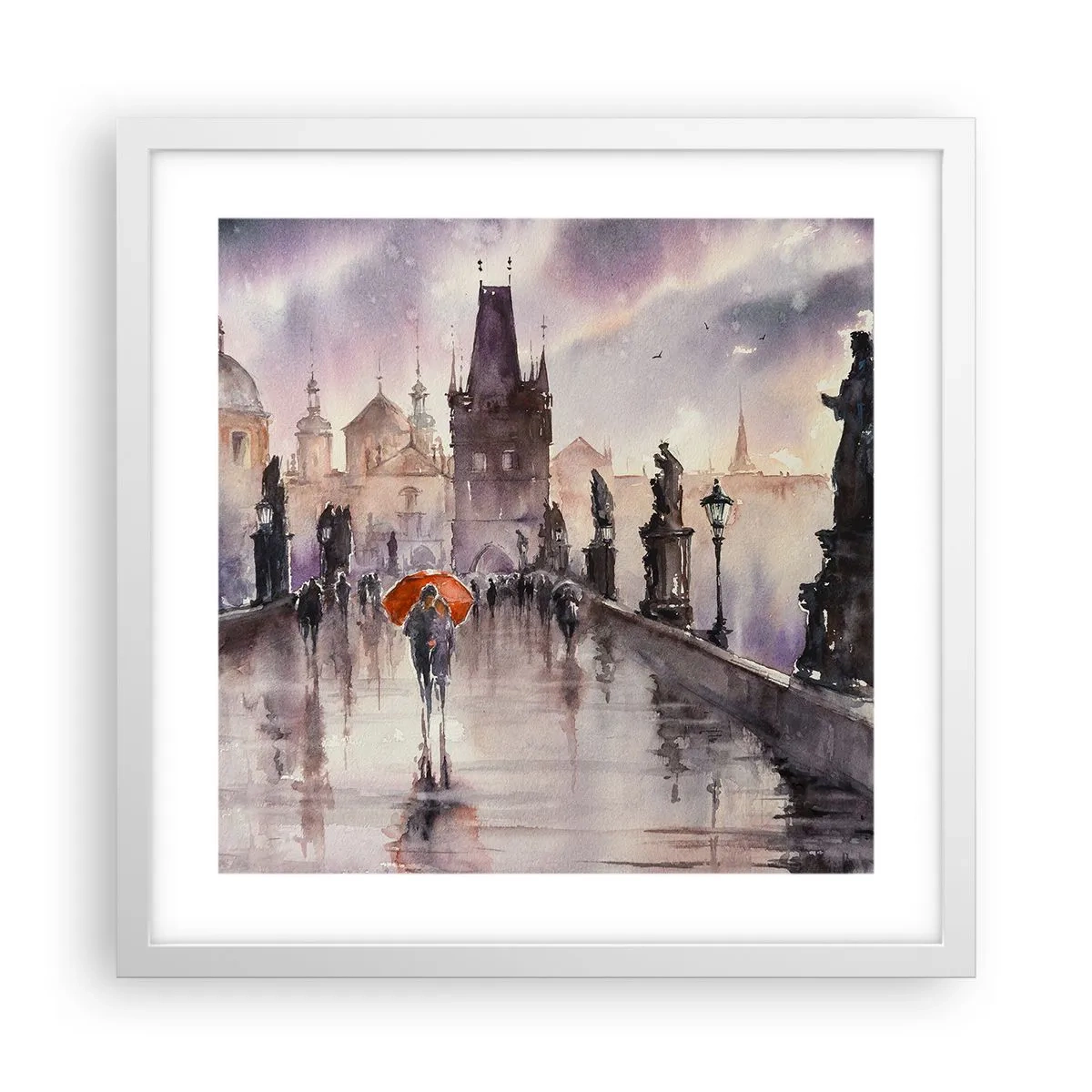 Poszter fekete keretben - Az emberek nem változnak - 40x40 cm