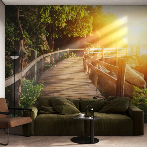 Fotótapéta Standard Eco - Újabb kanyar, újabb csoda - Tájkép, Tengerparti sétány, Tenger - 350x256 cm