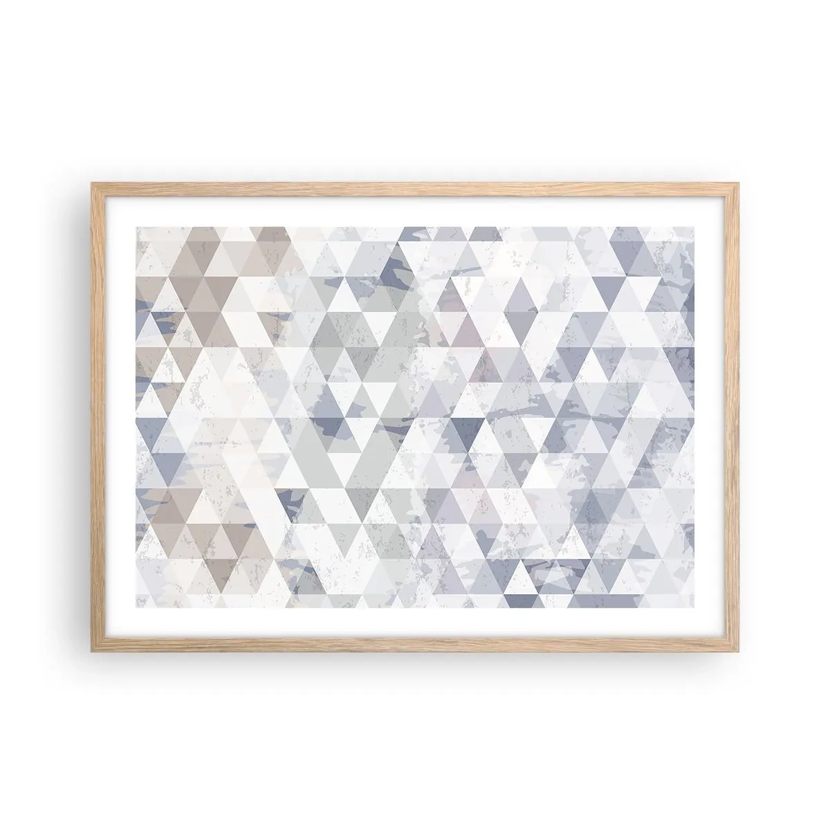 Poszter világos tölgy keretben - Hármas ritmusban - 70x50 cm