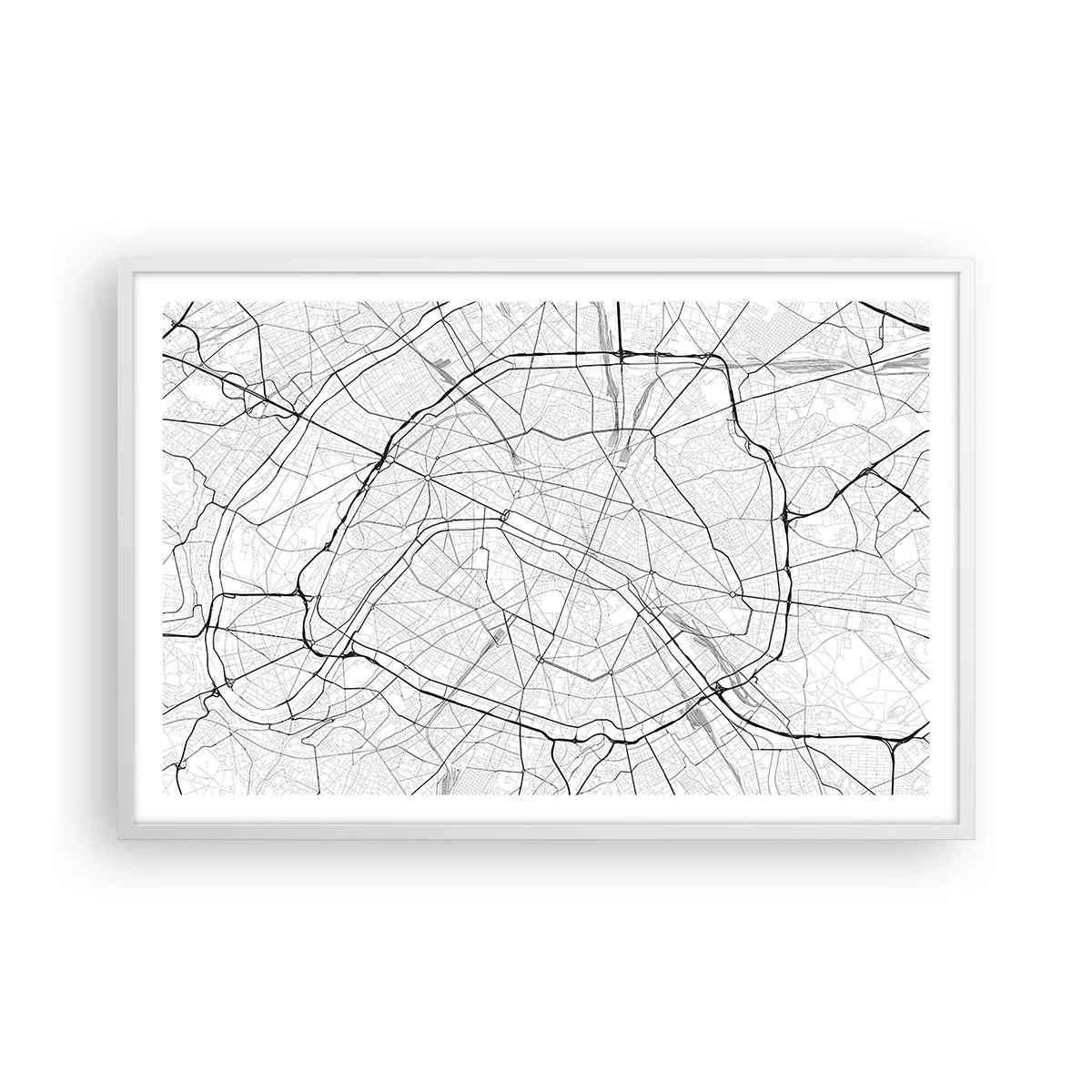 Poszter fekete keretben - Párizs virága - 91x61 cm