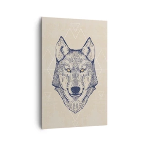 Vászonkép - Átható tekintetű alfa - 80x120 cm