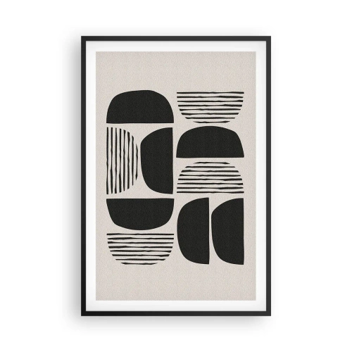 Poszter fehér keretben - Félszívű megállapodások - 61x91 cm