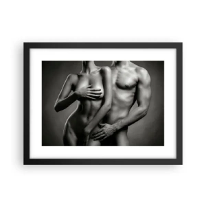 Poszter fehér keretben - Ádám és Éva - 40x30 cm