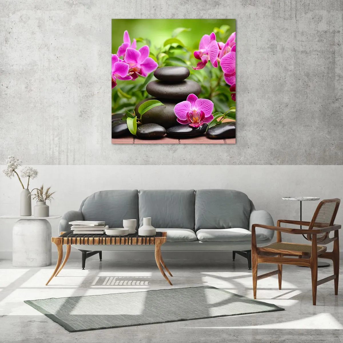 Üveg kép - A béke piramisa - 60x60 cm