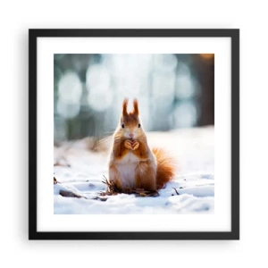 Poszter fehér keretben - Mit nézel? - 40x40 cm