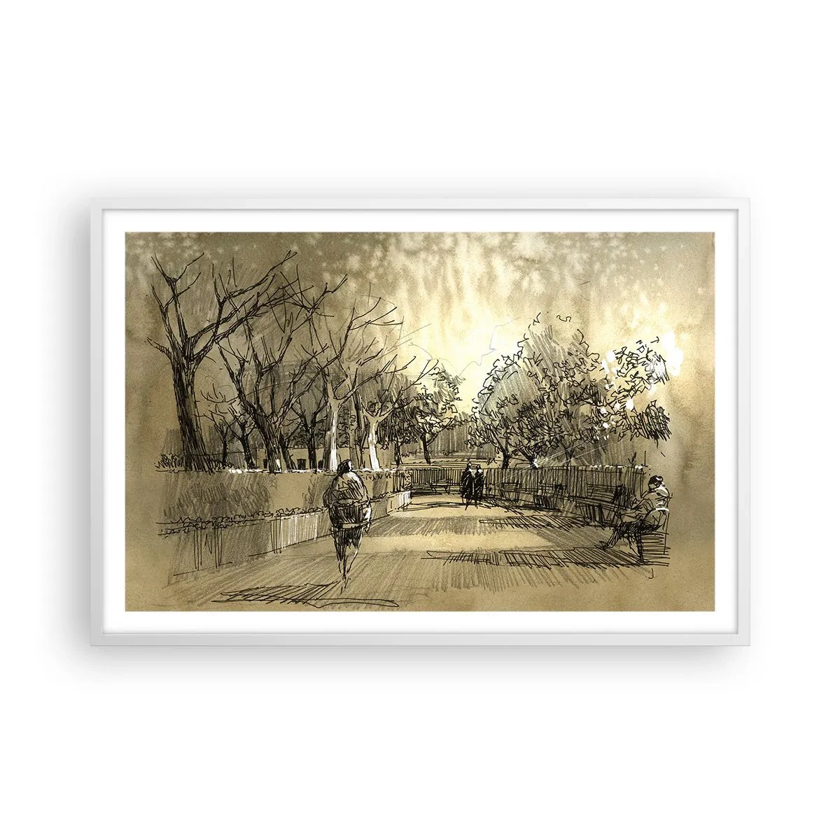 Poszter fekete keretben - Egy tollal megállított pillanat - 91x61 cm