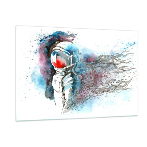 Üveg kép - Egy az egyben az űrrel - 120x80 cm