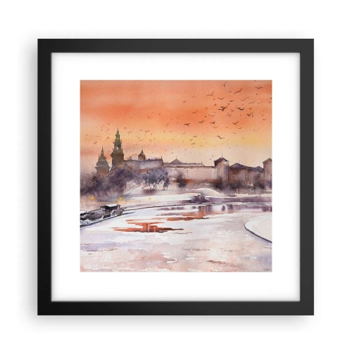 Poszter fehér keretben - Királyi naplemente - 30x30 cm