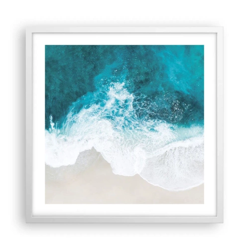 Poszter fekete keretben - Természetes simogatás - 50x50 cm