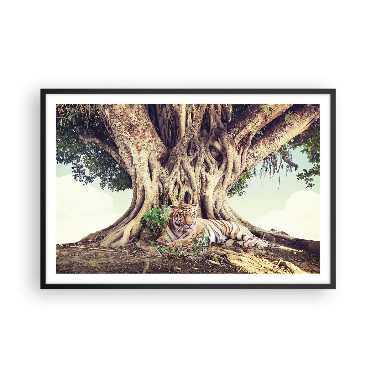 Poszter fehér keretben - Kilátás a Genezis könyvéből - 91x61 cm